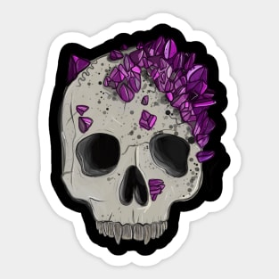 Crystal Vampire Skull Sticker